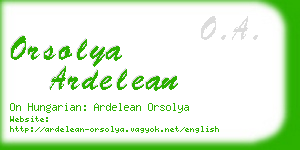 orsolya ardelean business card